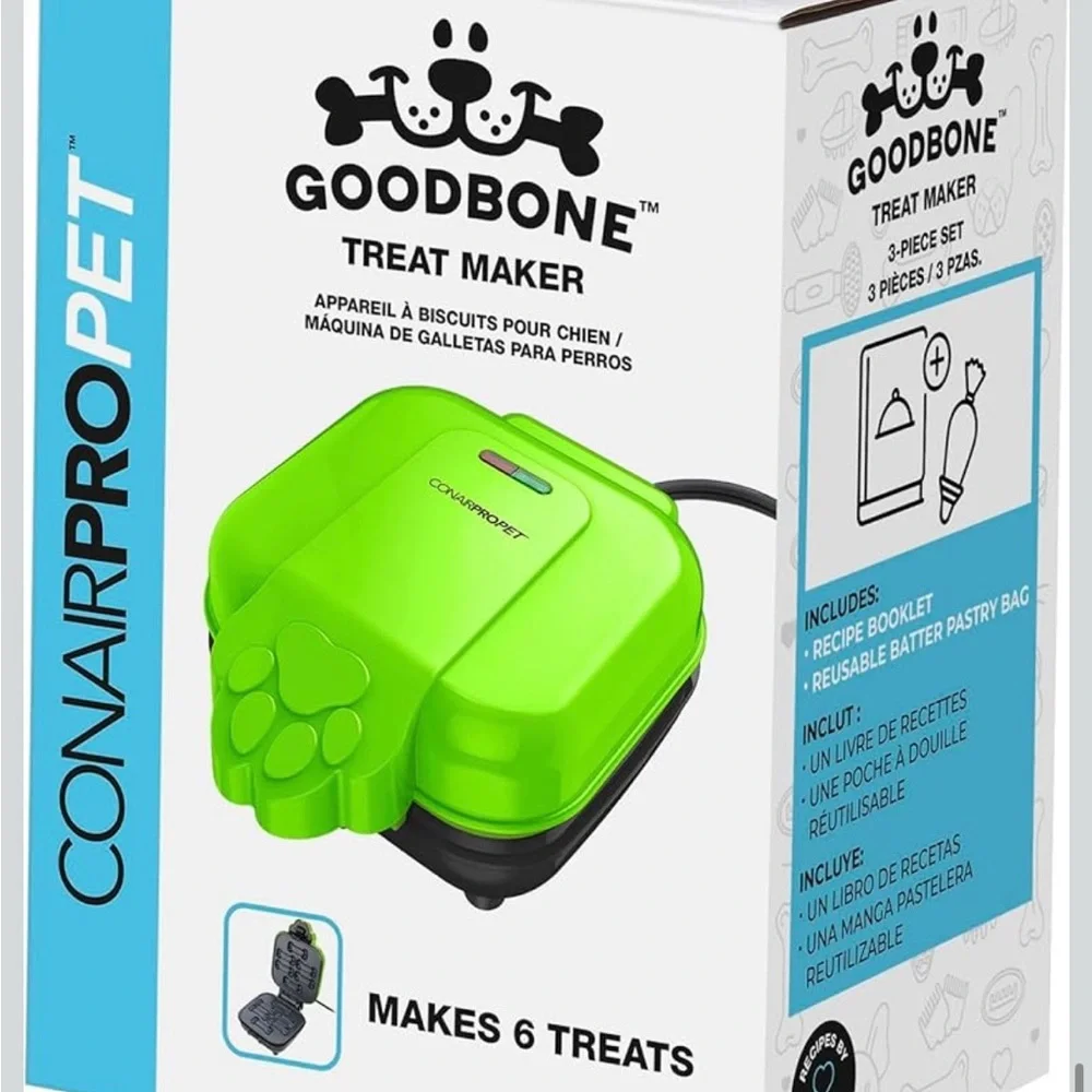 Green Dog Bone Waffle Maker